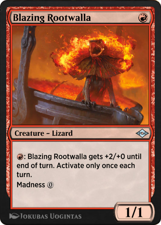 Blazing Rootwalla (J21-418) - Jumpstart: Historic Horizons - Premium MTG Single from Wizards of the Coast - Just $0! Shop now at Game Crave Tournament Store