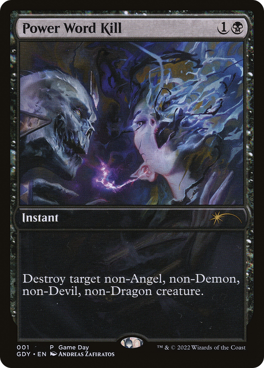 Power Word Kill (GDY-001) - Game Day Promos - Premium MTG Single from Wizards of the Coast - Just $0.10! Shop now at Game Crave Tournament Store