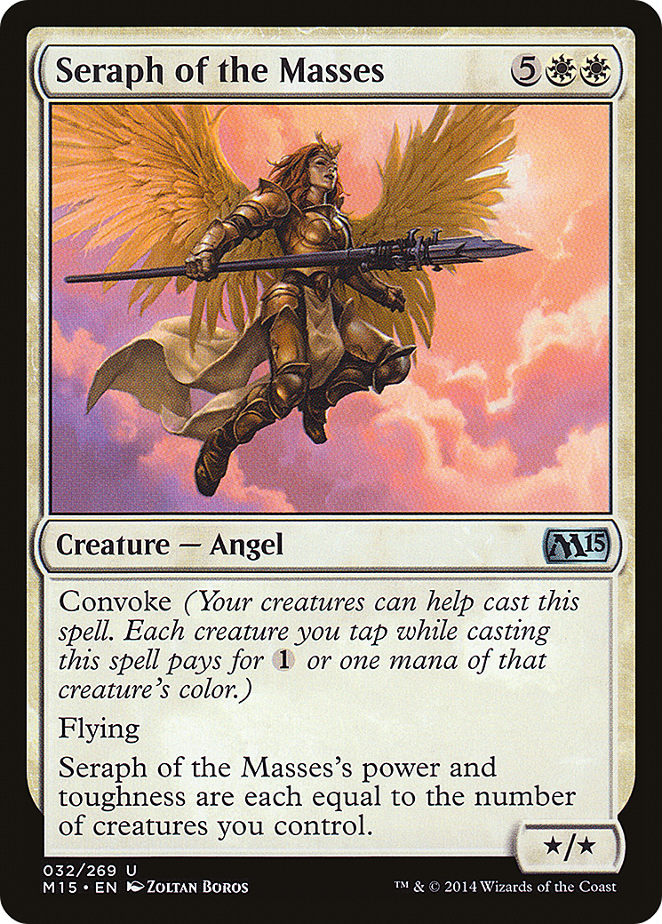 Seraph of the Masses (M15-032) - Magic 2015 Foil - Premium MTG Single from Wizards of the Coast - Just $0.19! Shop now at Game Crave Tournament Store