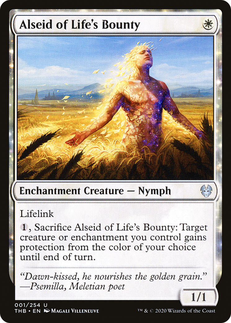 Alseid of Life's Bounty (THB-001) - Theros Beyond Death: (nyxtouched) - Premium MTG Single from Wizards of the Coast - Just $0.08! Shop now at Game Crave Tournament Store