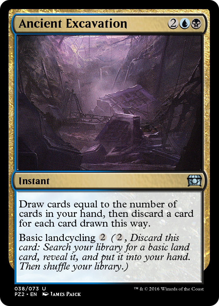 Ancient Excavation (PZ2-038) - Treasure Chest Foil - Premium MTG Single from Wizards of the Coast - Just $0! Shop now at Game Crave Tournament Store