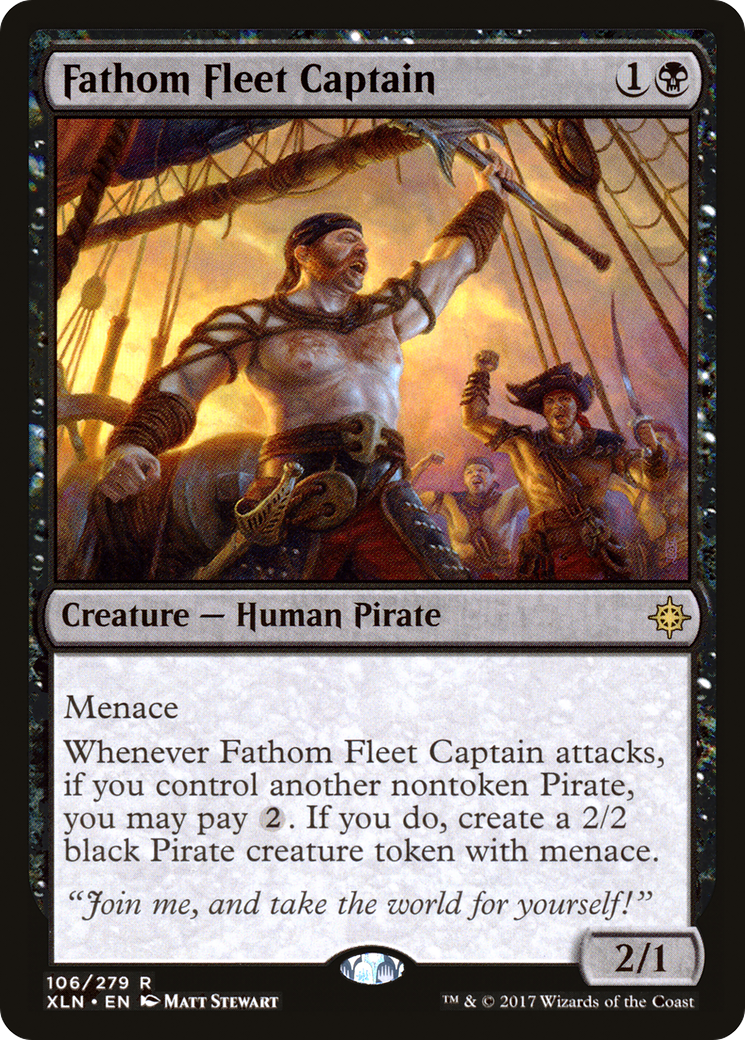 Fathom Fleet Captain (XLN-106) - Ixalan Foil - Premium MTG Single from Wizards of the Coast - Just $0.27! Shop now at Game Crave Tournament Store