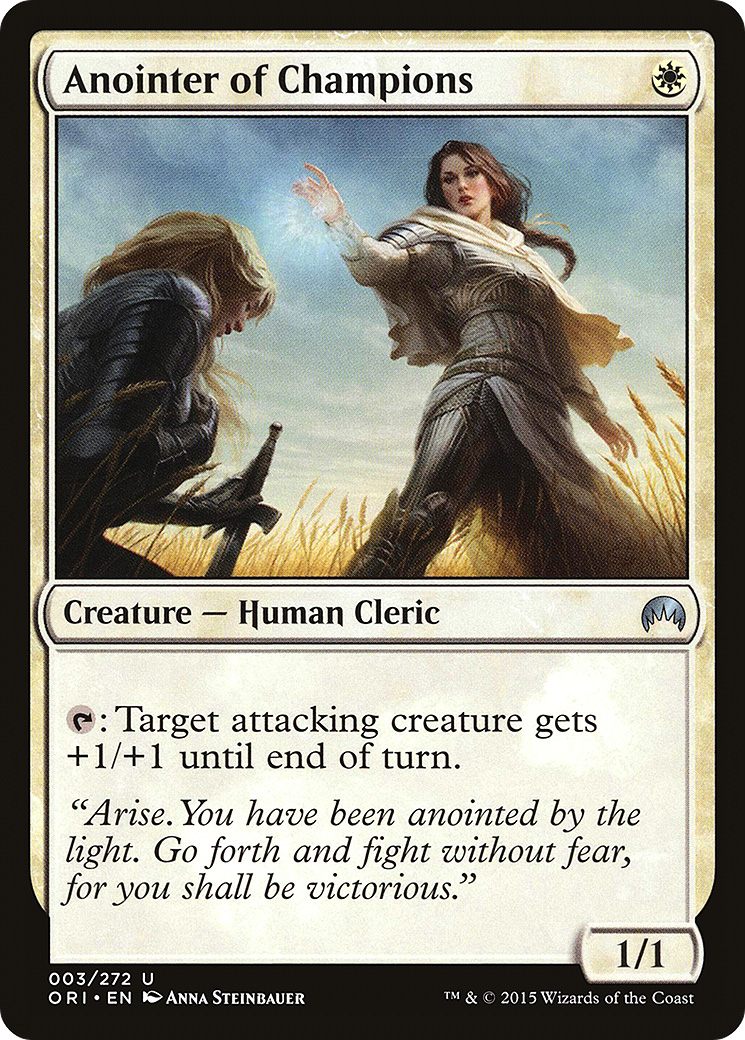 Anointer of Champions (ORI-003) - Magic Origins - Premium MTG Single from Wizards of the Coast - Just $0.08! Shop now at Game Crave Tournament Store