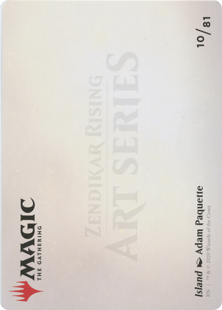 Island // Island (AZNR-010) - Zendikar Rising Art Series (Borderless) Foil - Premium MTG Single from Wizards of the Coast - Just $0! Shop now at Game Crave Tournament Store