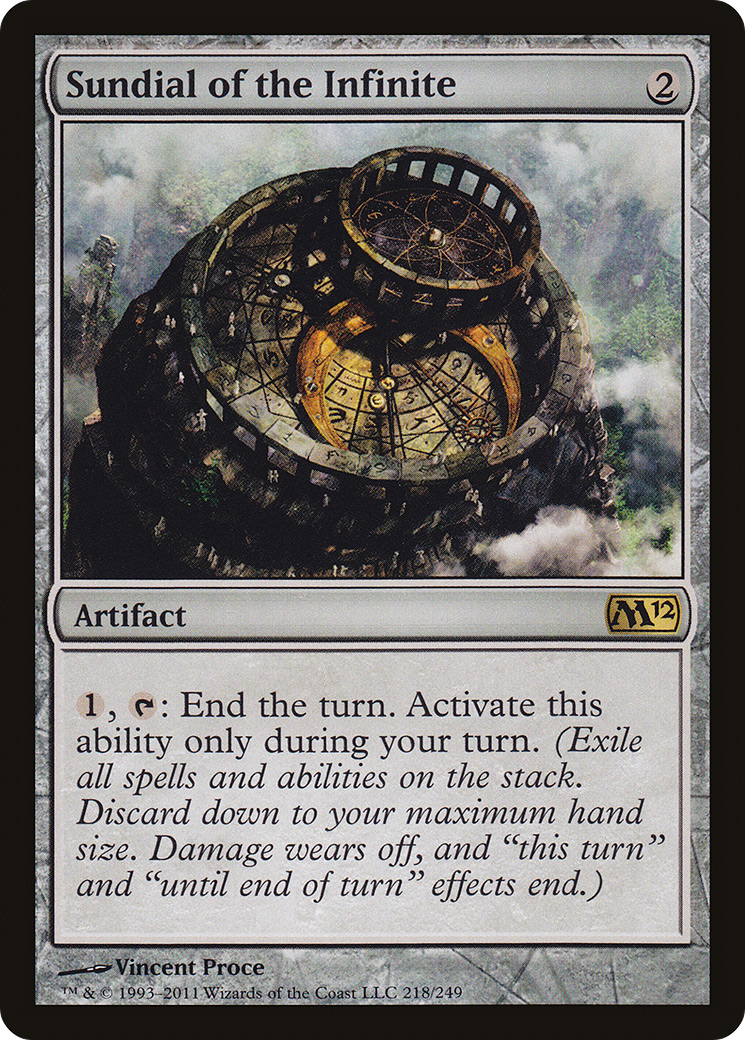 Sundial of the Infinite (M12-218) - Magic 2012 Foil - Premium MTG Single from Wizards of the Coast - Just $4.06! Shop now at Game Crave Tournament Store
