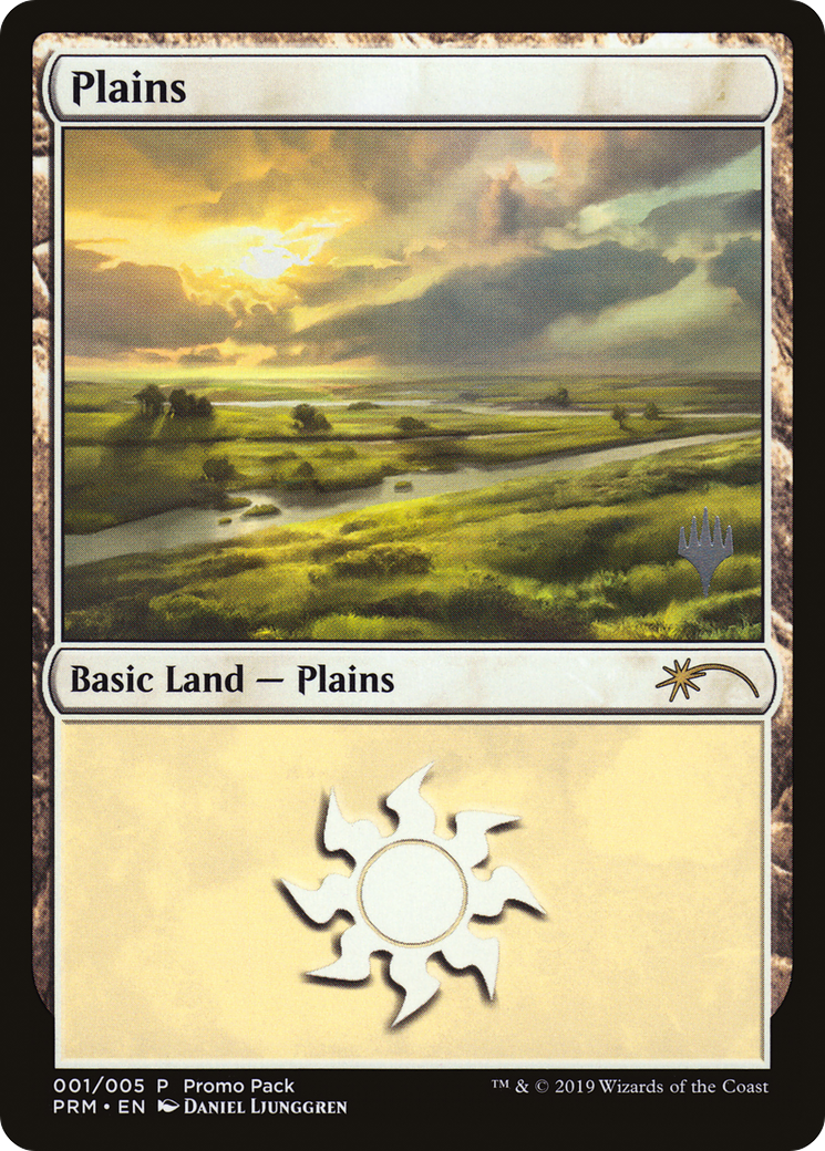 Plains (PPP1-001) - M20 Promo Packs Foil - Premium MTG Single from Wizards of the Coast - Just $0.24! Shop now at Game Crave Tournament Store