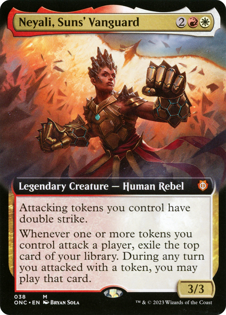 Neyali, Suns' Vanguard (ONC-038) - Phyrexia: All Will Be One Commander: (Extended Art) - Premium MTG Single from Wizards of the Coast - Just $0.79! Shop now at Game Crave Tournament Store