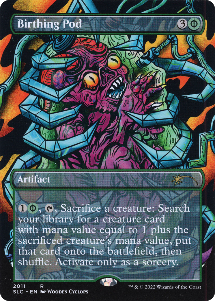 Birthing Pod (SLC-2011) - Secret Lair 30th Anniversary Countdown Kit (Borderless) Foil - Premium MTG Single from Wizards of the Coast - Just $16.54! Shop now at Game Crave Tournament Store