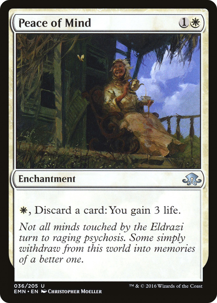 Peace of Mind (EMN-036) - Eldritch Moon Foil - Premium MTG Single from Wizards of the Coast - Just $0.08! Shop now at Game Crave Tournament Store