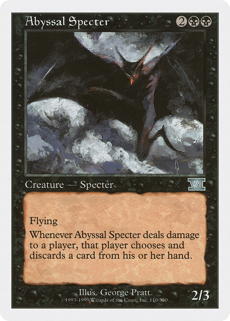 Abyssal Specter (6ED-110) - Classic Sixth Edition - Premium MTG Single from Wizards of the Coast - Just $0.08! Shop now at Game Crave Tournament Store