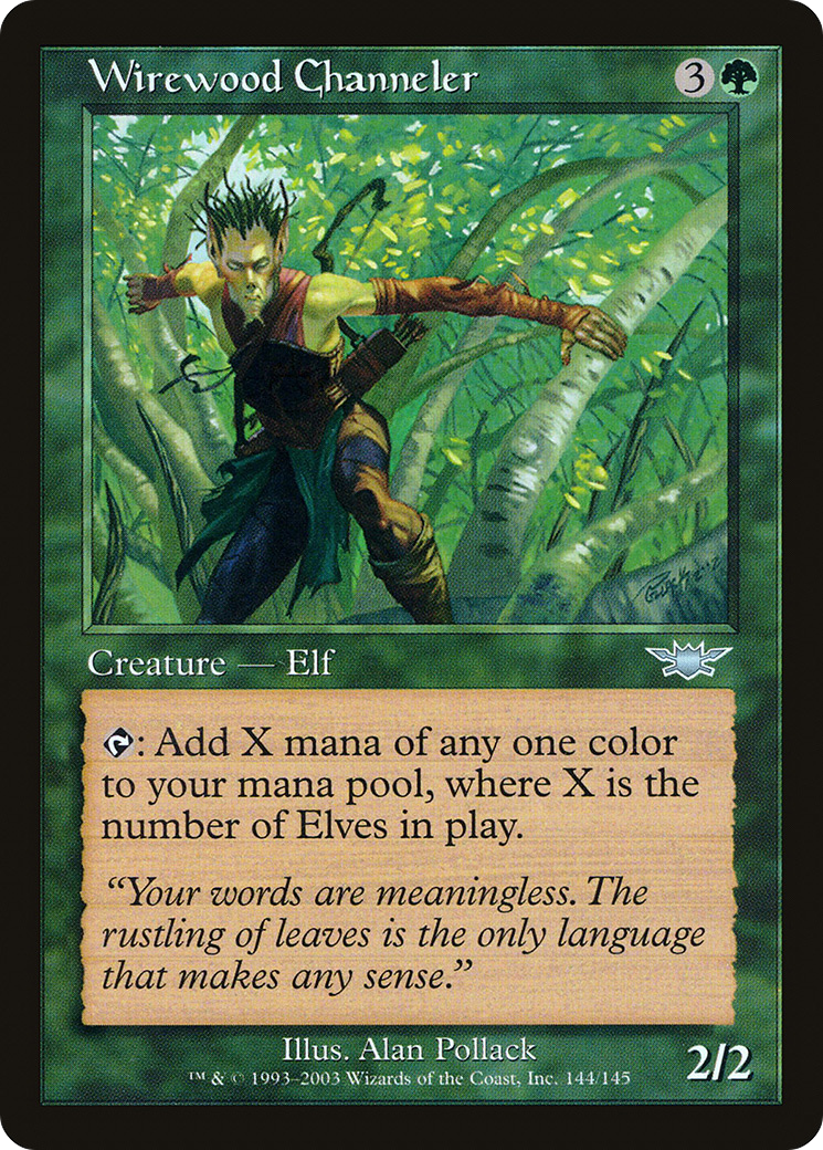 Wirewood Channeler (LGN-144) - Legions Foil - Premium MTG Single from Wizards of the Coast - Just $6.73! Shop now at Game Crave Tournament Store