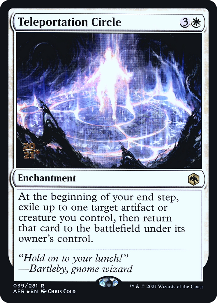 Teleportation Circle (PAFR-39S) - Adventures in the Forgotten Realms Promos Foil - Premium MTG Single from Wizards of the Coast - Just $2.48! Shop now at Game Crave Tournament Store