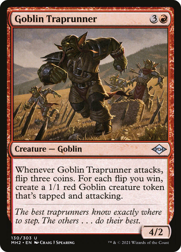 Goblin Traprunner (MH2-130) - Modern Horizons 2 Foil - Premium MTG Single from Wizards of the Coast - Just $0.08! Shop now at Game Crave Tournament Store