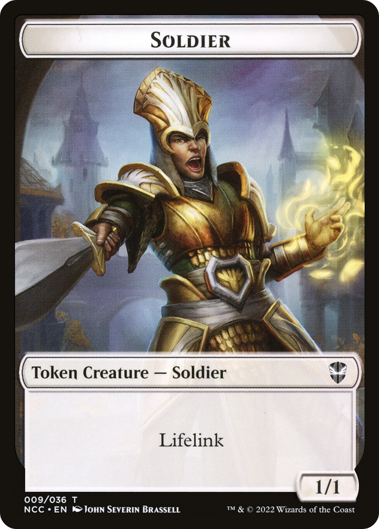 Soldier (TNCC-009) - New Capenna Commander Tokens - Premium MTG Single from Wizards of the Coast - Just $0! Shop now at Game Crave Tournament Store