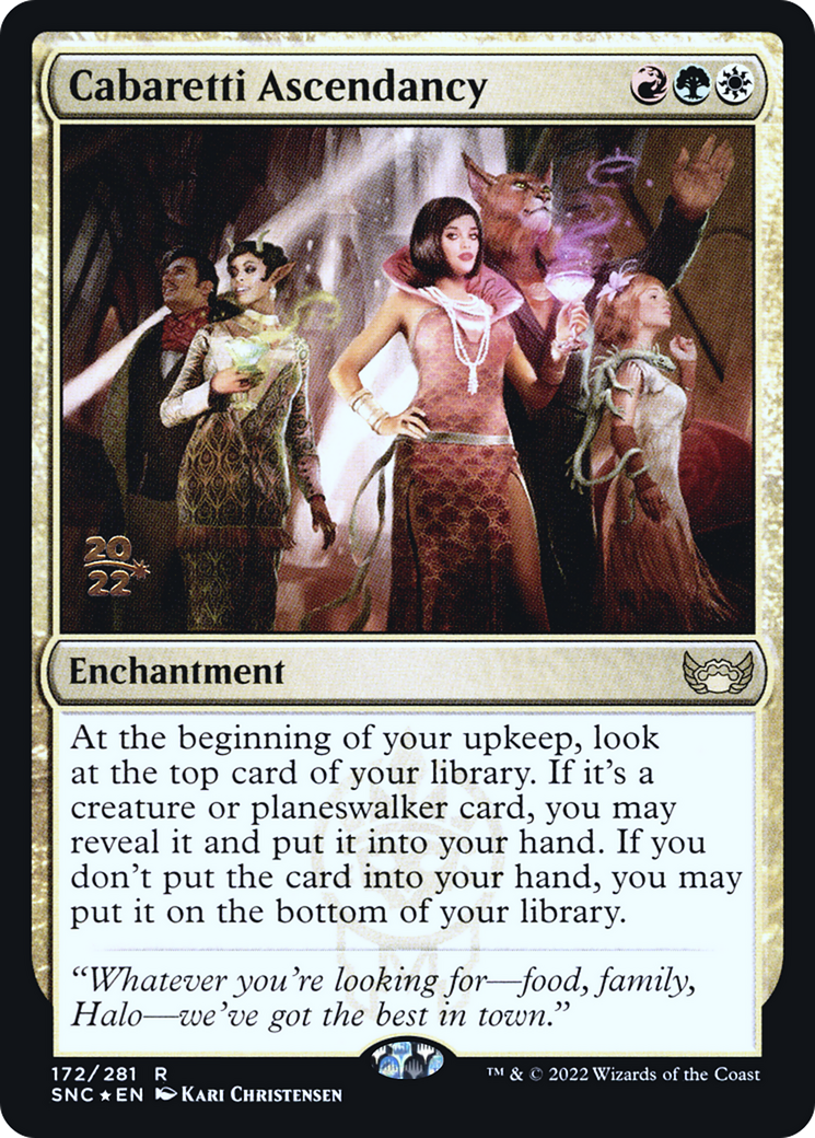 Cabaretti Ascendancy (PSNC-172S) - Streets of New Capenna Promos Foil - Premium MTG Single from Wizards of the Coast - Just $0.13! Shop now at Game Crave Tournament Store