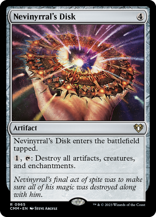 Nevinyrral's Disk (CMM-965) - Commander Masters - Premium MTG Single from Wizards of the Coast - Just $1.94! Shop now at Game Crave Tournament Store