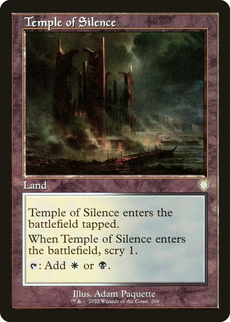 Temple of Silence (BRC-209) - The Brothers' War Commander - Premium MTG Single from Wizards of the Coast - Just $0.08! Shop now at Game Crave Tournament Store