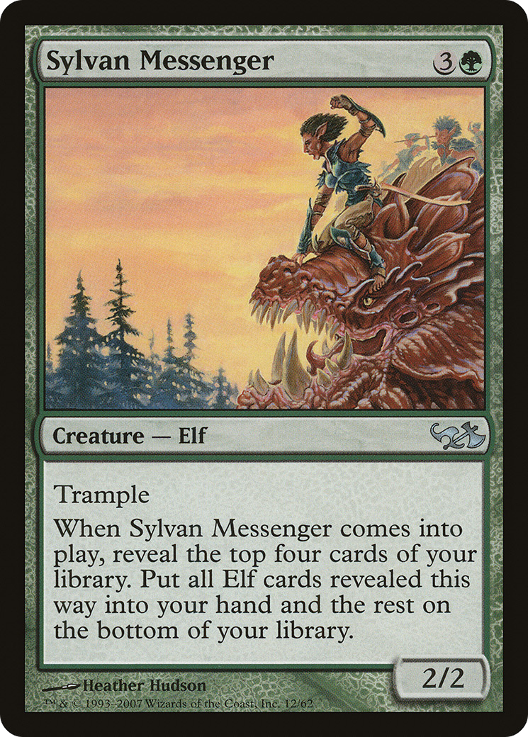 Sylvan Messenger (DD1-012) - Duel Decks: Elves vs. Goblins - Premium MTG Single from Wizards of the Coast - Just $0.12! Shop now at Game Crave Tournament Store