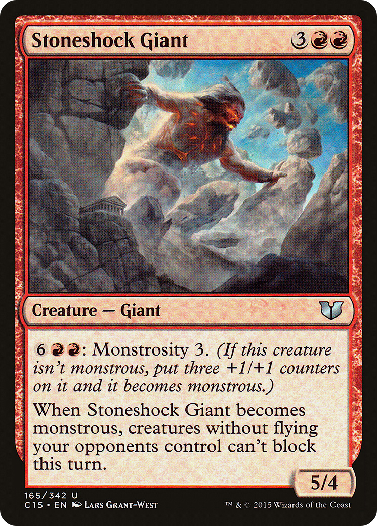 Stoneshock Giant (C15-165) - Commander 2015 - Premium MTG Single from Wizards of the Coast - Just $0.08! Shop now at Game Crave Tournament Store