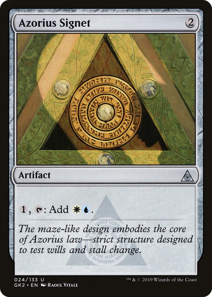 Azorius Signet (GK2-024) - RNA Guild Kit - Premium MTG Single from Wizards of the Coast - Just $0.08! Shop now at Game Crave Tournament Store