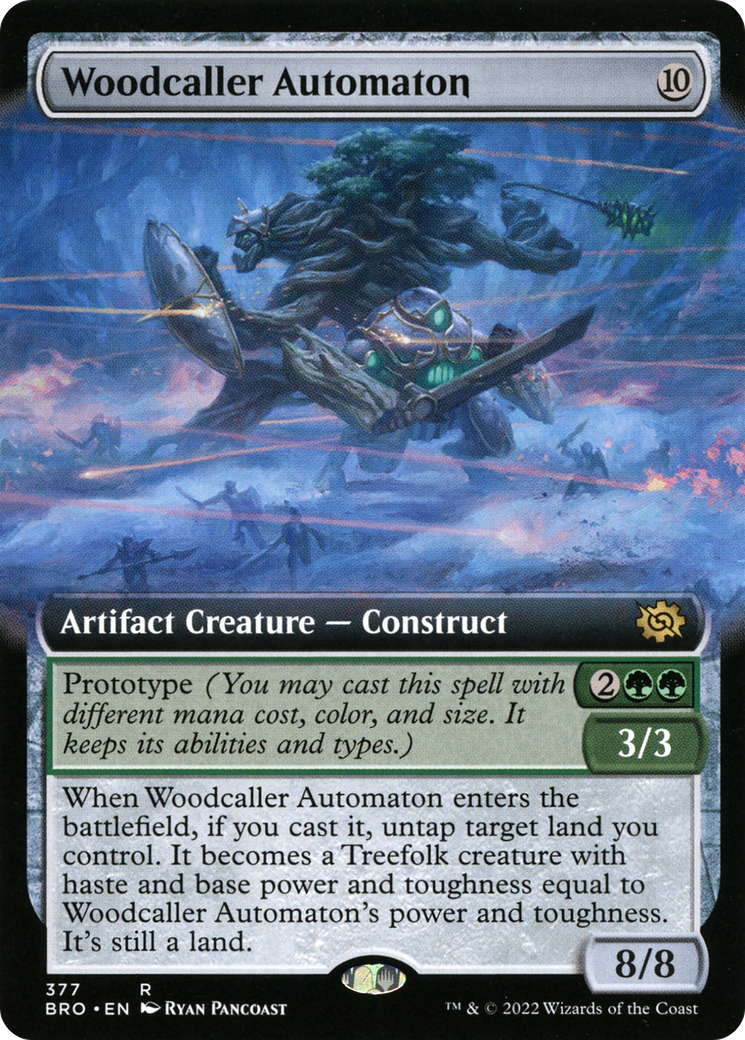 Woodcaller Automaton (BRO-377) - The Brothers' War: (Extended Art) - Premium MTG Single from Wizards of the Coast - Just $0.25! Shop now at Game Crave Tournament Store