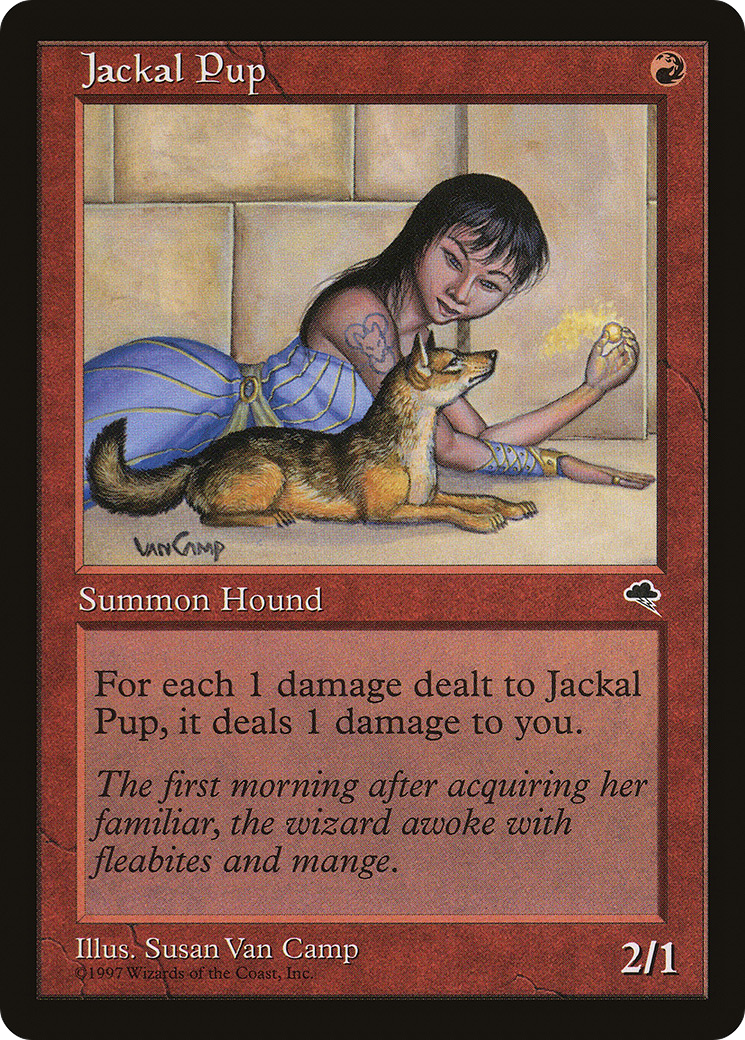 Jackal Pup (TMP-183) - Tempest - Premium MTG Single from Wizards of the Coast - Just $0.40! Shop now at Game Crave Tournament Store