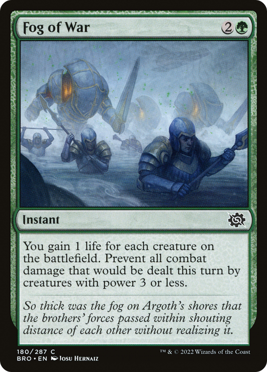 Fog of War (BRO-180) - The Brothers' War - Premium MTG Single from Wizards of the Coast - Just $0.08! Shop now at Game Crave Tournament Store