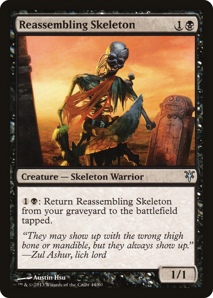 Reassembling Skeleton (DDK-044) - Duel Decks: Sorin vs. Tibalt - Premium MTG Single from Wizards of the Coast - Just $0.25! Shop now at Game Crave Tournament Store