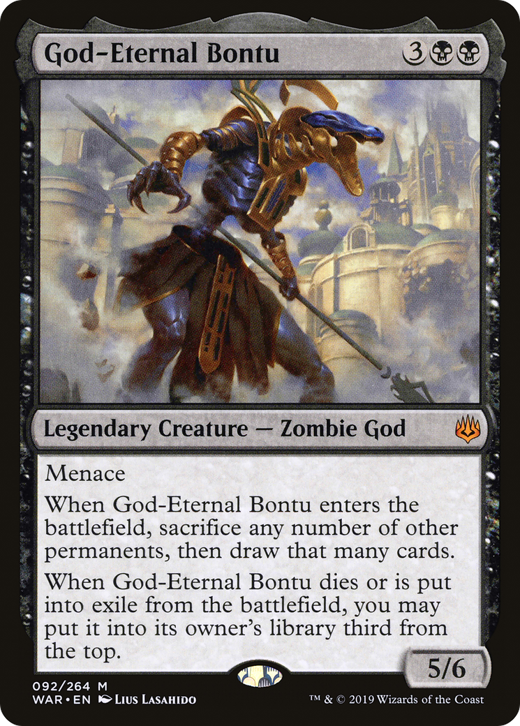 God-Eternal Bontu (WAR-092) - War of the Spark Foil - Premium MTG Single from Wizards of the Coast - Just $1.61! Shop now at Game Crave Tournament Store