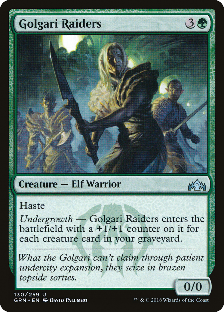 Golgari Raiders (GRN-130) - Guilds of Ravnica Foil - Premium MTG Single from Wizards of the Coast - Just $0.09! Shop now at Game Crave Tournament Store