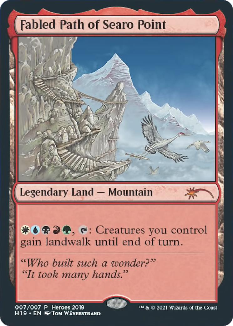 Fabled Path of Searo Point (HTR19-007) - 2019 Heroes of the Realm - Premium MTG Single from Wizards of the Coast - Just $0! Shop now at Game Crave Tournament Store