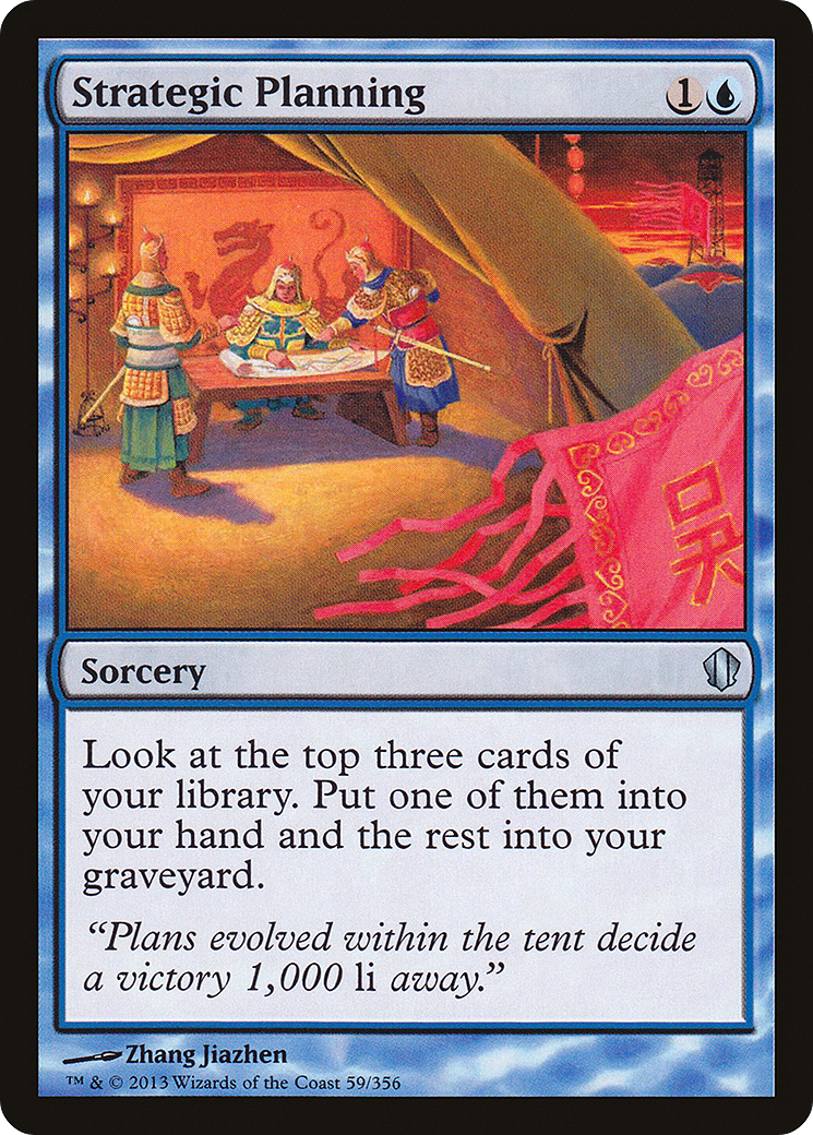 Strategic Planning (C13-059) - Commander 2013 - Premium MTG Single from Wizards of the Coast - Just $0.25! Shop now at Game Crave Tournament Store