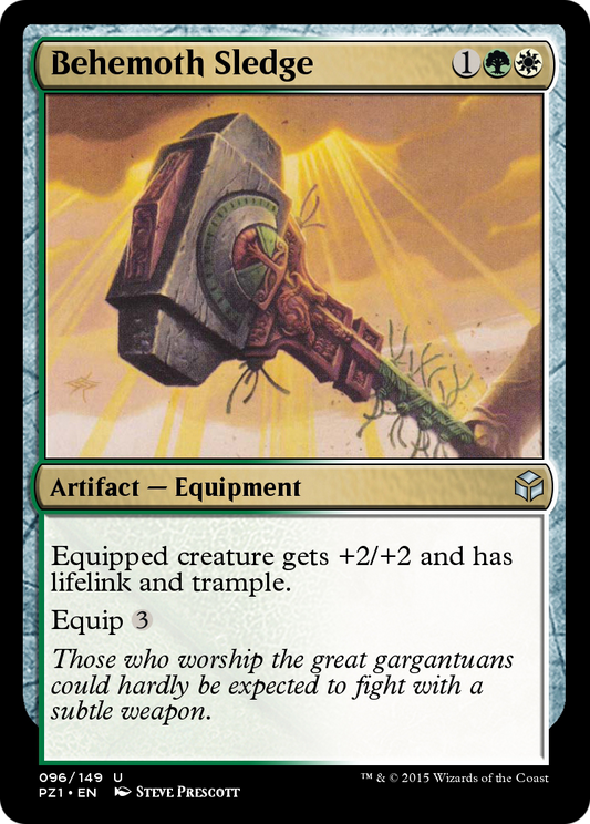 Behemoth Sledge (PZ1-096) - Legendary Cube Prize Pack Foil - Premium MTG Single from Wizards of the Coast - Just $0! Shop now at Game Crave Tournament Store