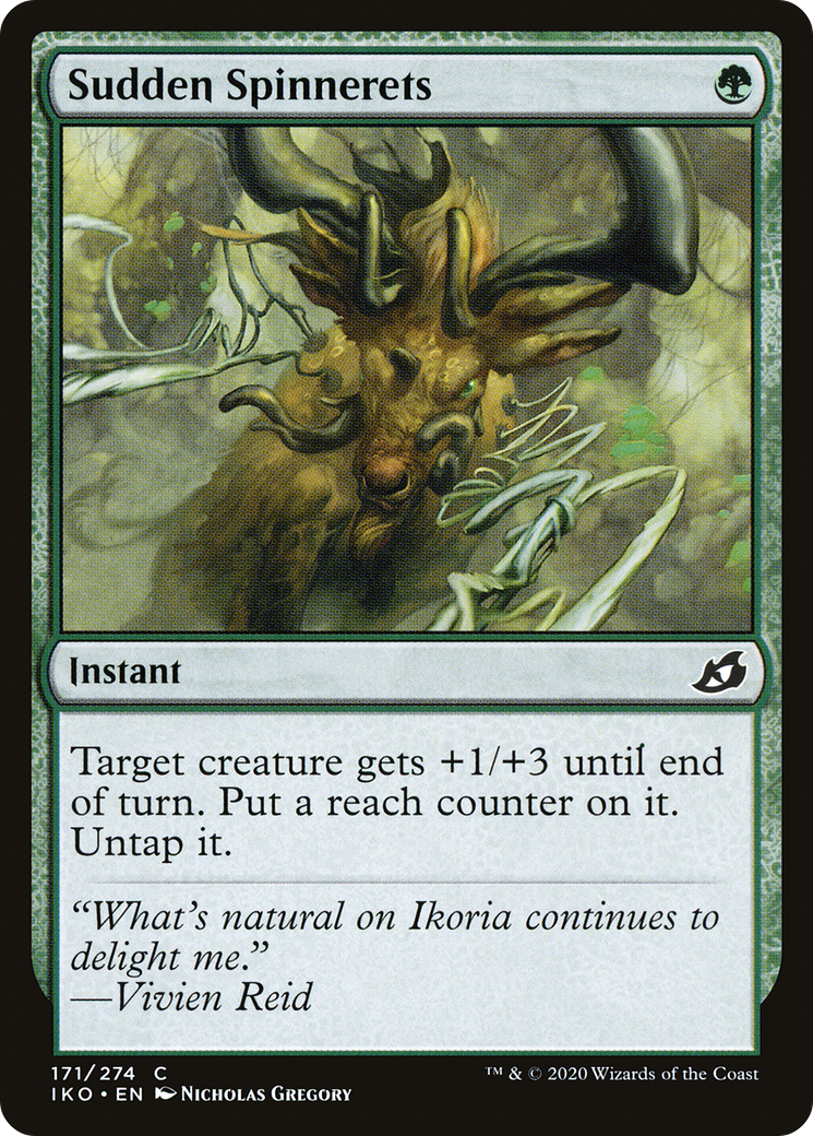 Sudden Spinnerets (IKO-171) - Ikoria: Lair of Behemoths Foil - Premium MTG Single from Wizards of the Coast - Just $0.08! Shop now at Game Crave Tournament Store