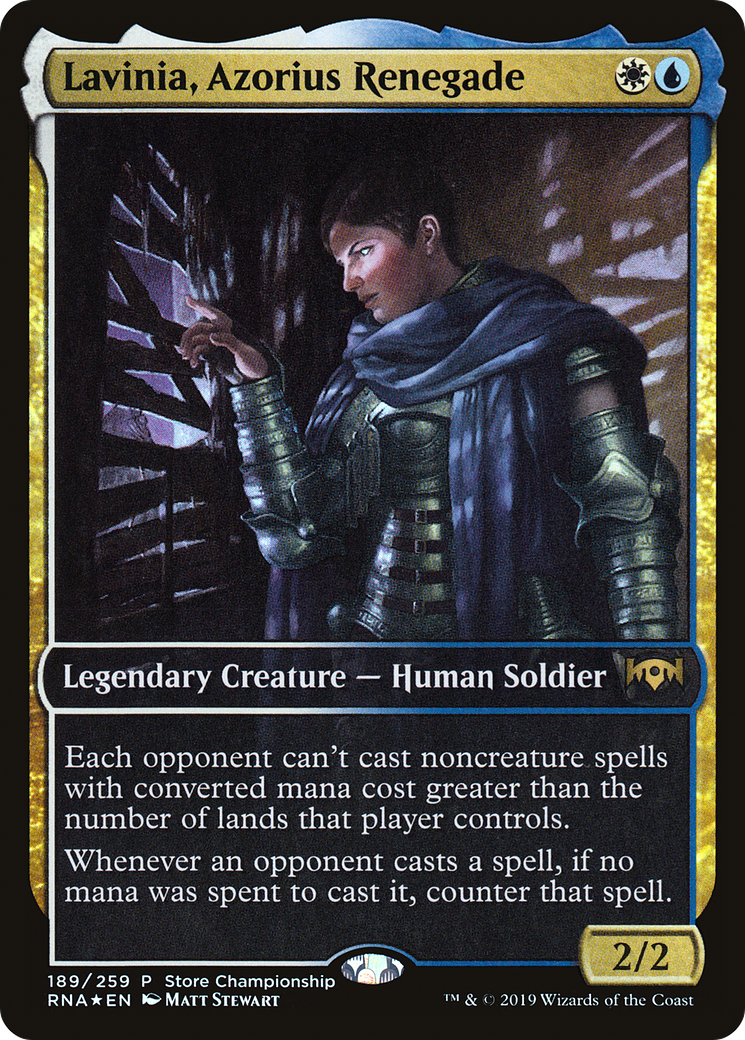 Lavinia, Azorius Renegade (PRNA-189) - Ravnica Allegiance Promos Foil - Premium MTG Single from Wizards of the Coast - Just $0.23! Shop now at Game Crave Tournament Store
