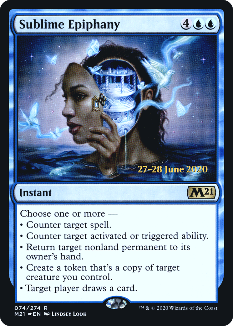 Sublime Epiphany (PM21-74S) - Core Set 2021 Promos Foil - Premium MTG Single from Wizards of the Coast - Just $0.95! Shop now at Game Crave Tournament Store