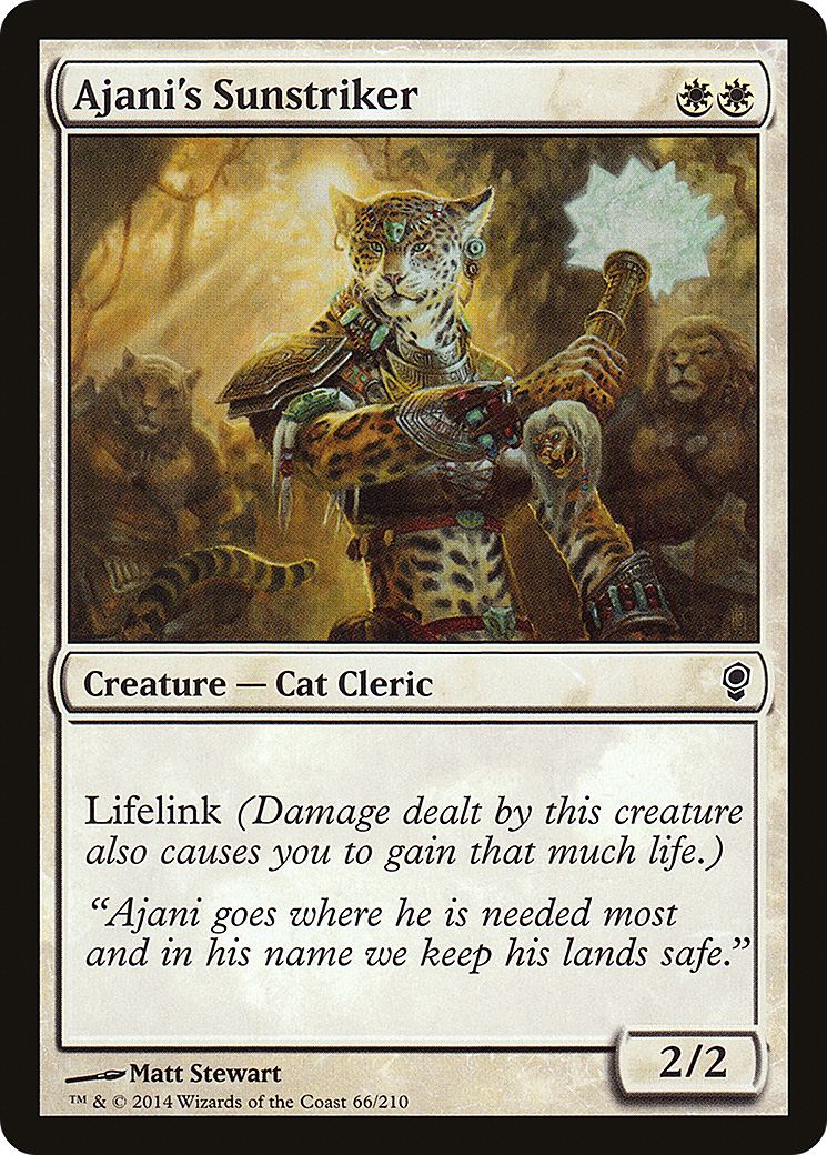 Ajani's Sunstriker (CNS-066) - Conspiracy Foil - Premium MTG Single from Wizards of the Coast - Just $0.12! Shop now at Game Crave Tournament Store