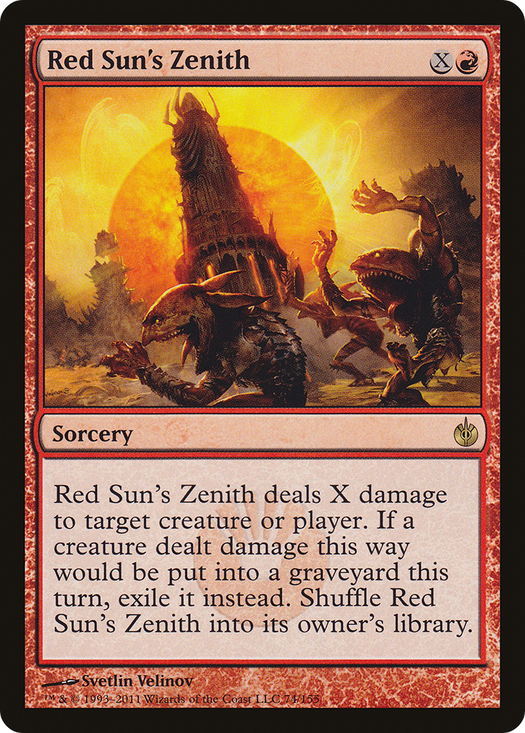 Red Sun's Zenith (MBS-074) - Mirrodin Besieged - Premium MTG Single from Wizards of the Coast - Just $0.13! Shop now at Game Crave Tournament Store