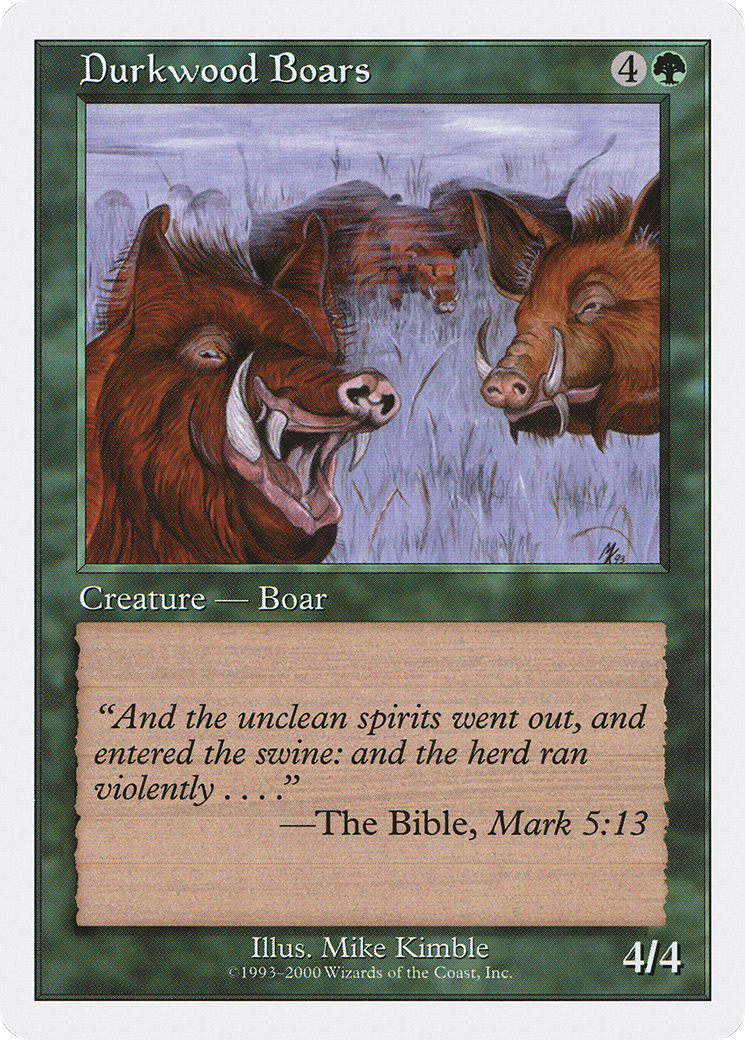 Durkwood Boars (S00-038) - Starter 2000 - Premium MTG Single from Wizards of the Coast - Just $0.08! Shop now at Game Crave Tournament Store
