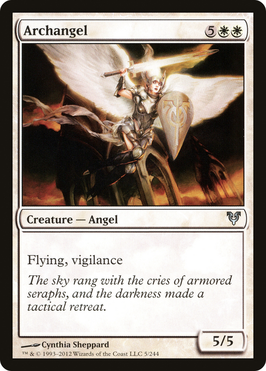 Archangel (AVR-005) - Avacyn Restored Foil - Premium MTG Single from Wizards of the Coast - Just $0.15! Shop now at Game Crave Tournament Store