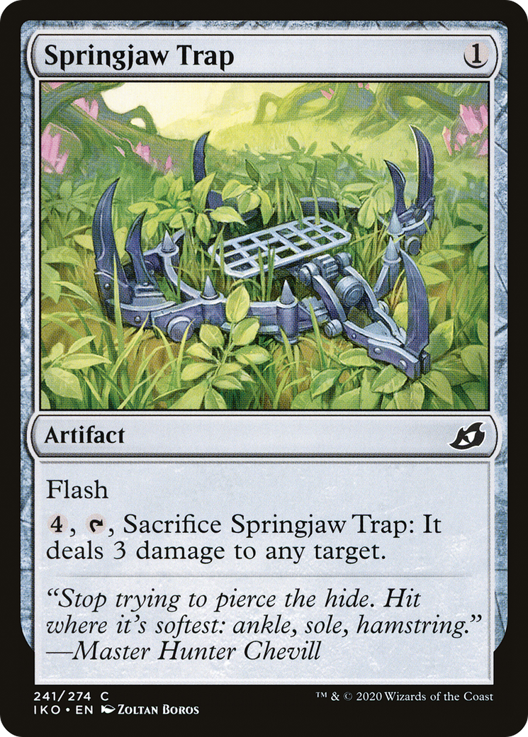 Springjaw Trap (IKO-241) - Ikoria: Lair of Behemoths - Premium MTG Single from Wizards of the Coast - Just $0.08! Shop now at Game Crave Tournament Store