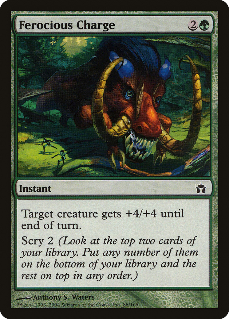 Ferocious Charge (5DN-088) - Fifth Dawn Foil - Premium MTG Single from Wizards of the Coast - Just $0.13! Shop now at Game Crave Tournament Store