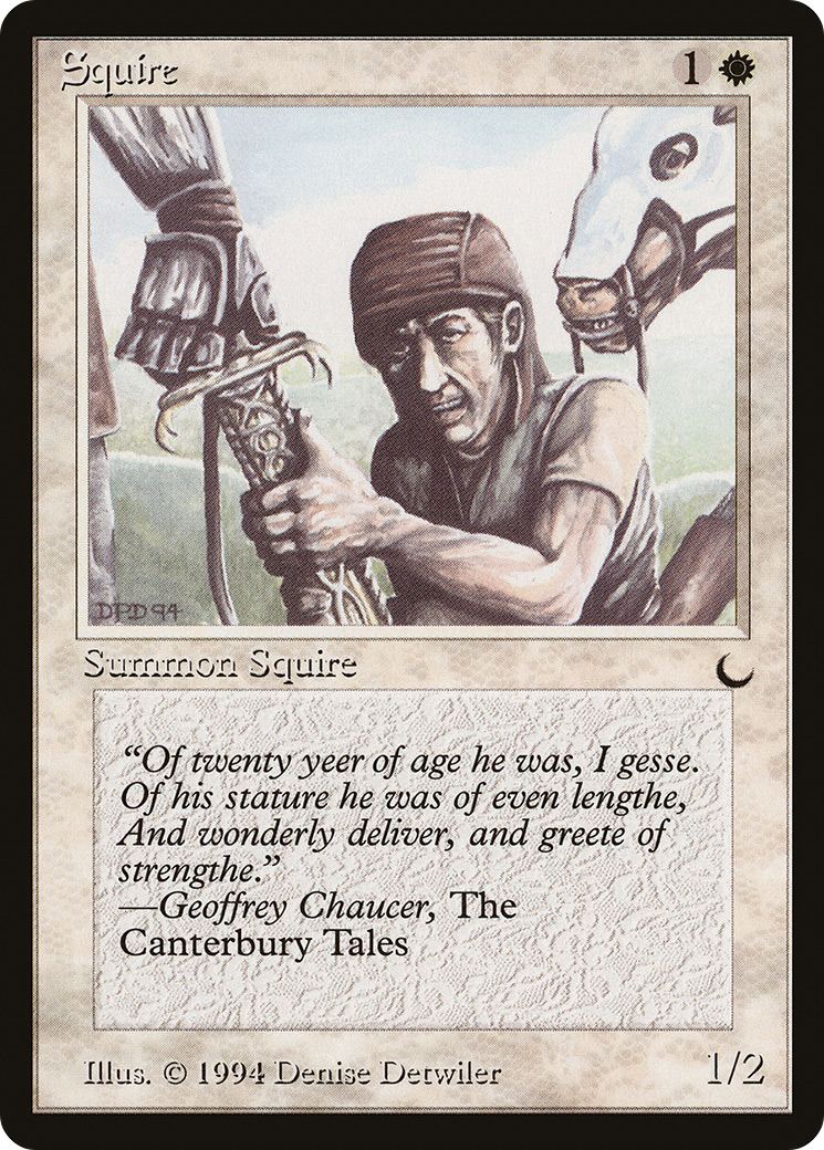 Squire (DRK-017) - The Dark - Premium MTG Single from Wizards of the Coast - Just $0.08! Shop now at Game Crave Tournament Store
