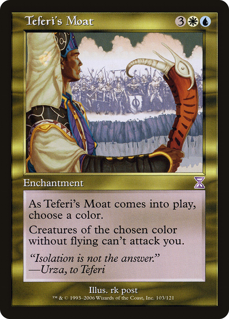 Teferi's Moat (TSB-103) - Time Spiral Timeshifted Foil - Premium MTG Single from Wizards of the Coast - Just $5.58! Shop now at Game Crave Tournament Store