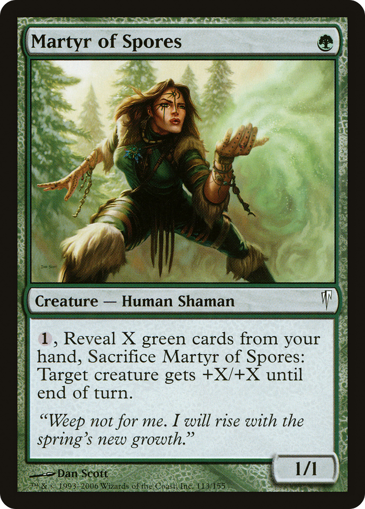 Martyr of Spores (CSP-113) - Coldsnap - Premium MTG Single from Wizards of the Coast - Just $0.25! Shop now at Game Crave Tournament Store