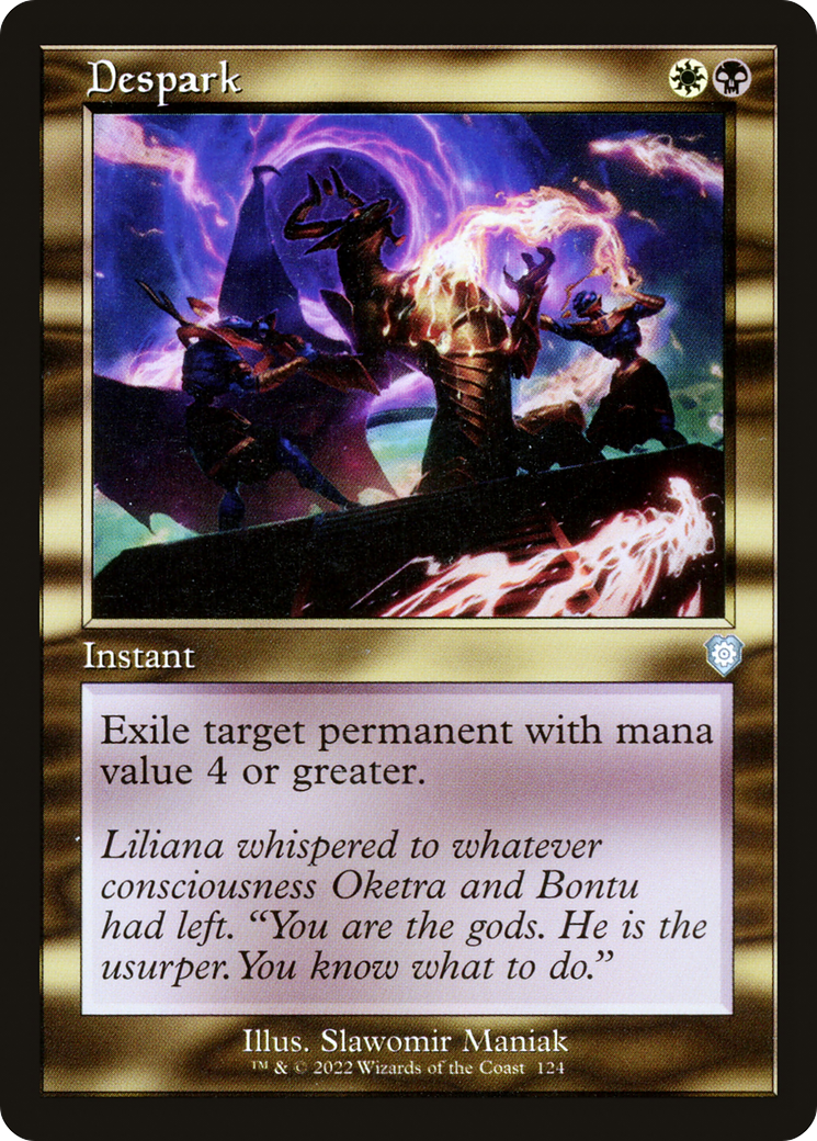 Despark (BRC-124) - The Brothers' War Commander - Premium MTG Single from Wizards of the Coast - Just $0.10! Shop now at Game Crave Tournament Store