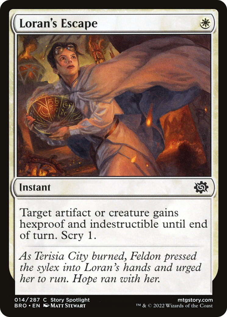 Loran's Escape (BRO-014) - The Brothers' War Foil - Premium MTG Single from Wizards of the Coast - Just $0.53! Shop now at Game Crave Tournament Store
