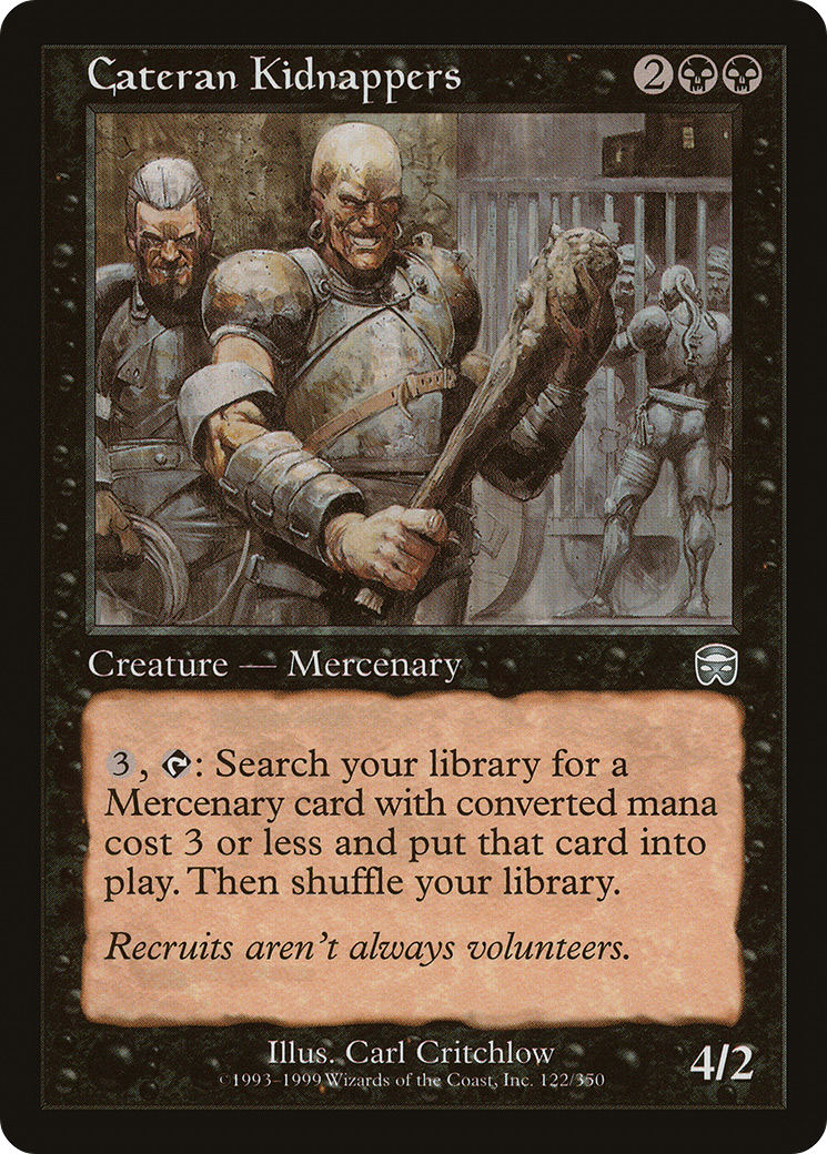 Cateran Kidnappers (MMQ-122) - Mercadian Masques - Premium MTG Single from Wizards of the Coast - Just $0.08! Shop now at Game Crave Tournament Store