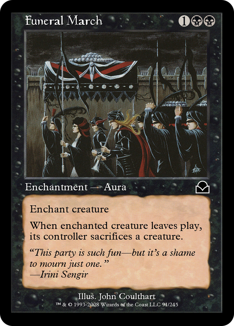 Funeral March (ME2-091) - Masters Edition II Foil - Premium MTG Single from Wizards of the Coast - Just $0! Shop now at Game Crave Tournament Store