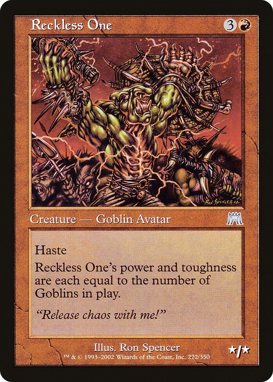 Reckless One (ONS-222) - Onslaught - Premium MTG Single from Wizards of the Coast - Just $0.22! Shop now at Game Crave Tournament Store